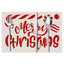 Christmas meal mat linen candy letter printed table mat living room dining table decoration insulation mat - Korvel