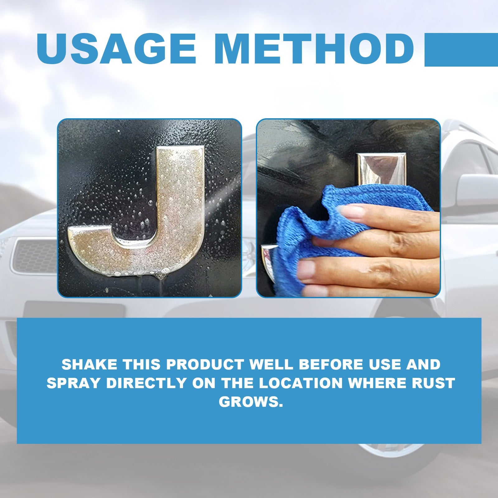 HOMONTH Iron Powder Remover, Decontamination Refurbishing Spray For Metal Parts Of Bicycle Wheels - Korvel