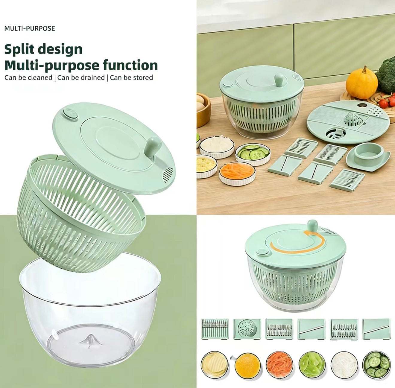 Juego de Preparación de Cocina FreshSpin - Solución Todo en Uno
