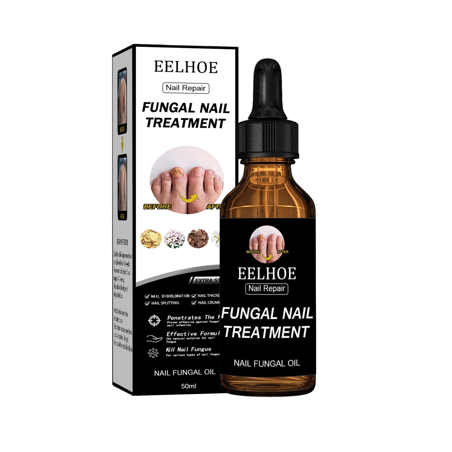 Nail Repair Solution Thickening And Brightening Nails Removing Gray Nail Repair Nourishing Nail Care Solution - Korvel