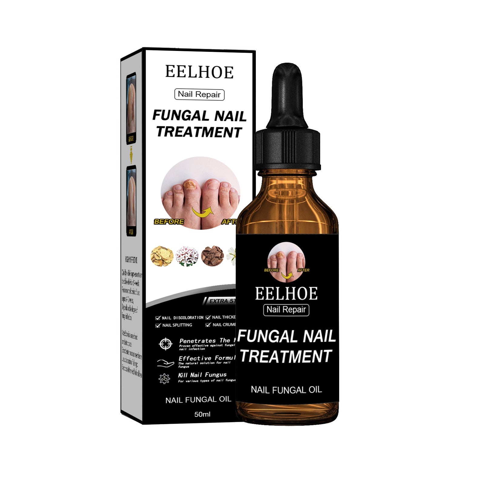 Nail Repair Solution Thickening And Brightening Nails Removing Gray Nail Repair Nourishing Nail Care Solution - Korvel