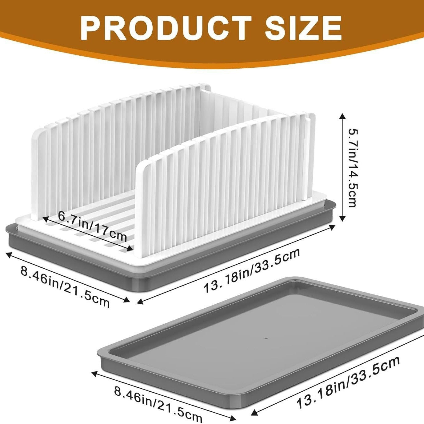 New detachable bread cutting tray Multifunctional foldable bread slicer with tray - Korvel