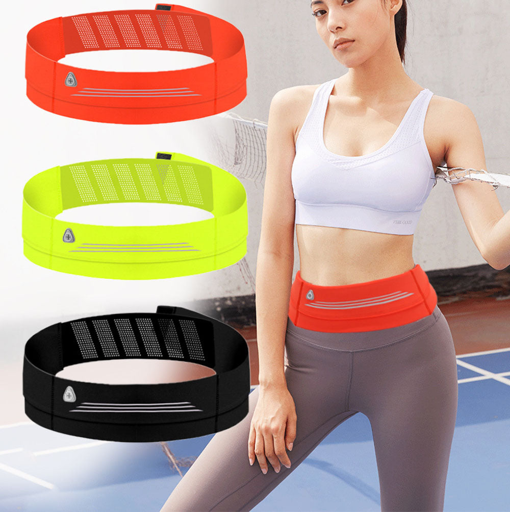 Running waist bag Velcro women's phone bag invisible equipment sports ultra-thin waterproof fitness marathon small bag men - Korvel