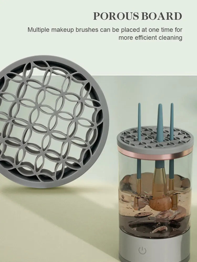 3-in-1 Automatic Portable Makeup Brush Cleaner