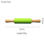Wooden Handle Silicone Rolling Pin Rolling Pin Roller Flour Pin Small Medium And Large Household Baking Tools And Kitchenware - Korvel