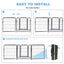 16 Panels Dog Playpen for outdoor,yard,camping,24"Height dog fence with 2 doors. - Korvel