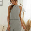 Cutout Grecian Neck Romper - Korvel