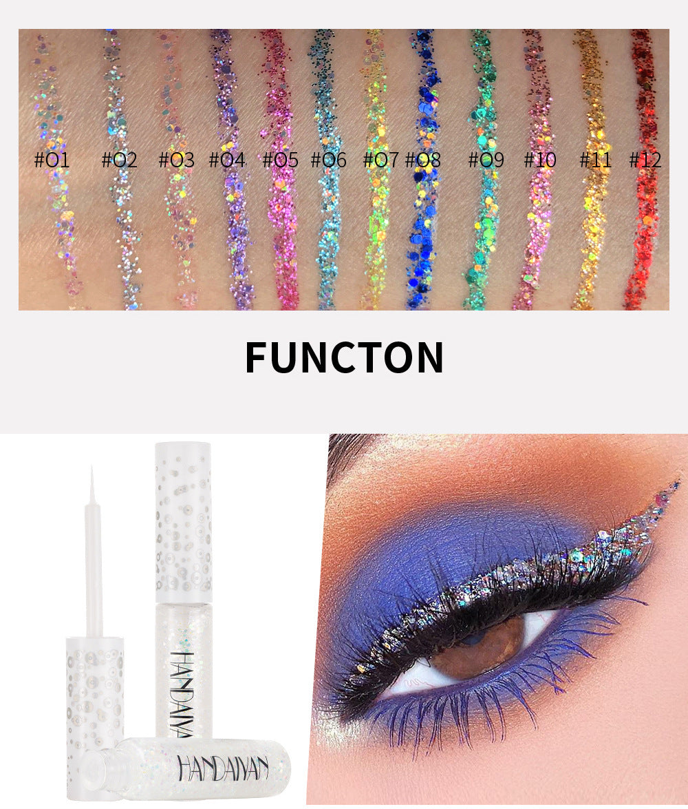 HANDAIYAN Symphony Eyeliner Eye Shadow Dream Shiny Eyeliner Jelly Bright Sequin Eyeliner Eye Shadow - Korvel