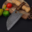 Premium Handmade Damascus Steel Chef's Cleaver - Heavy Duty Kitchen Knife - Korvel