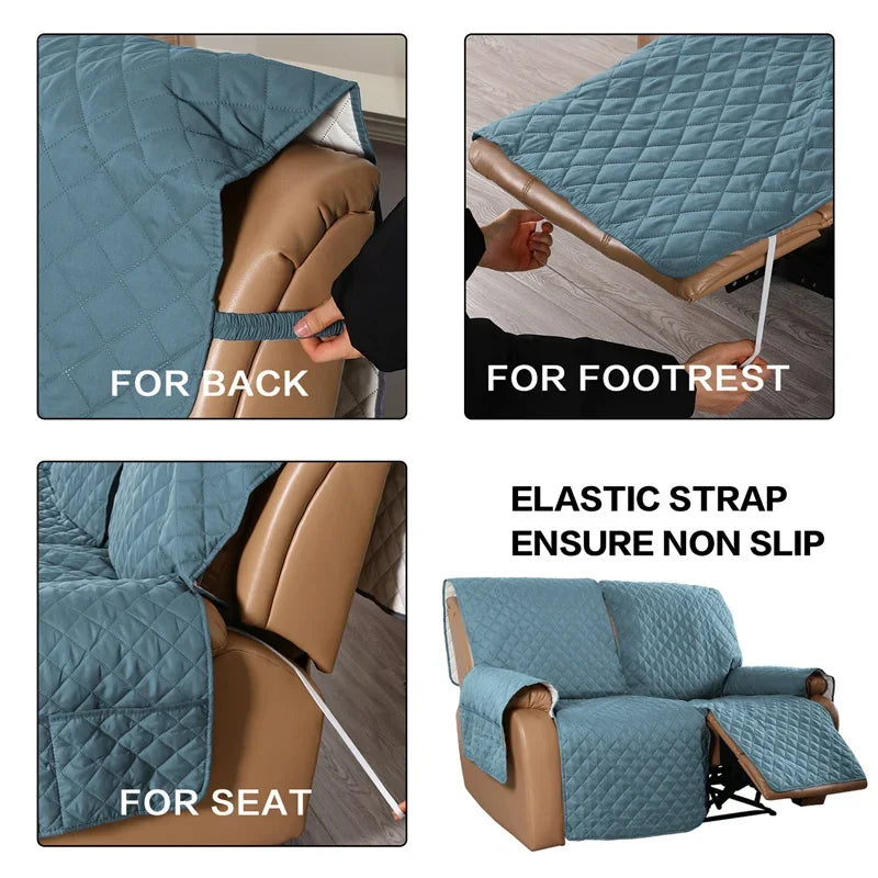 1 2 3 Seater Water Repellent Recliner Sofa Covers Pet Kid Sofa Mat Lazy Boy Armchair Cover Relax Lounger Slipcover Couch Towel - Korvel