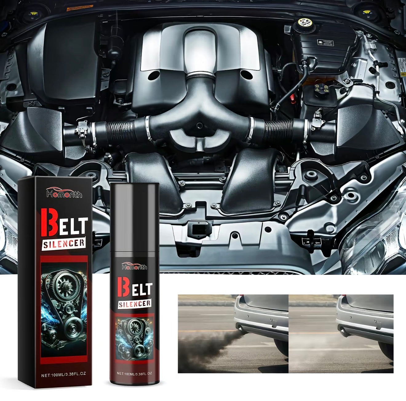 BeltGuard Anti-Squeal Spray for Automotive Belts