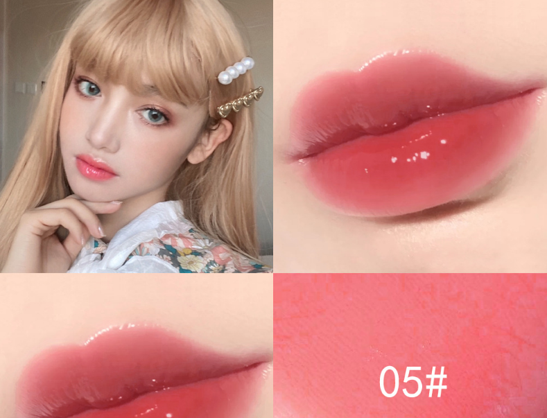 Dudu Lip Gloss Colorless Transparent Lip Gloss Bright Crystal Lip Gloss Glass Lip Fine Glitter Pearl With Shiny Jelly Color - Korvel