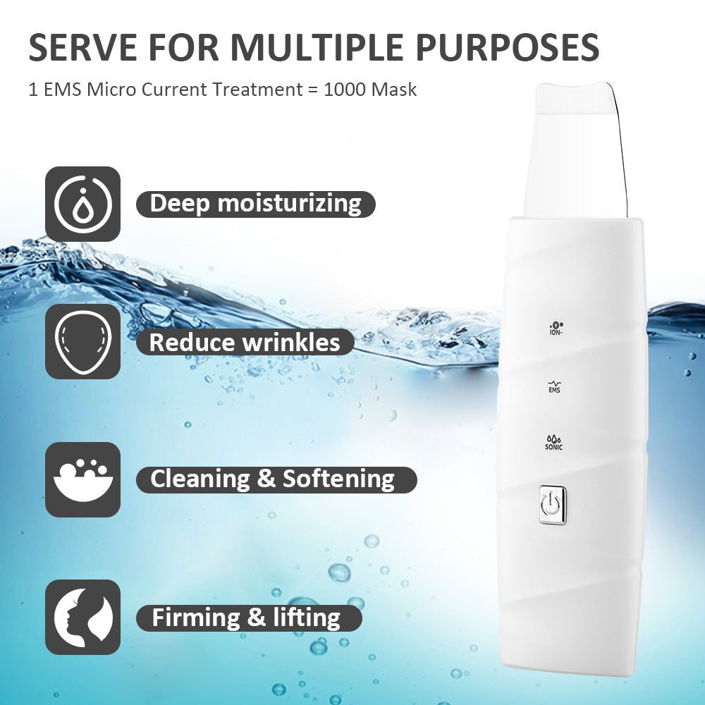 HailiCare Blackhead Removal Instrument Skin Shovel Ultrasonic Iontophoresis Instrument Heating Microcurrent Beauty Instrument - Korvel