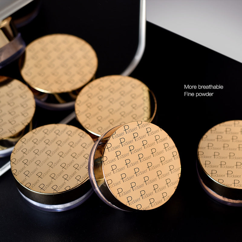 Pudaier Mineral Matte Pearlescent Loose Powder High Gloss Repair Powder Concealer Fixing Powder - Korvel