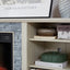 Meuble TV avec foyer électrique en pierre Mantel et rangement ouvert