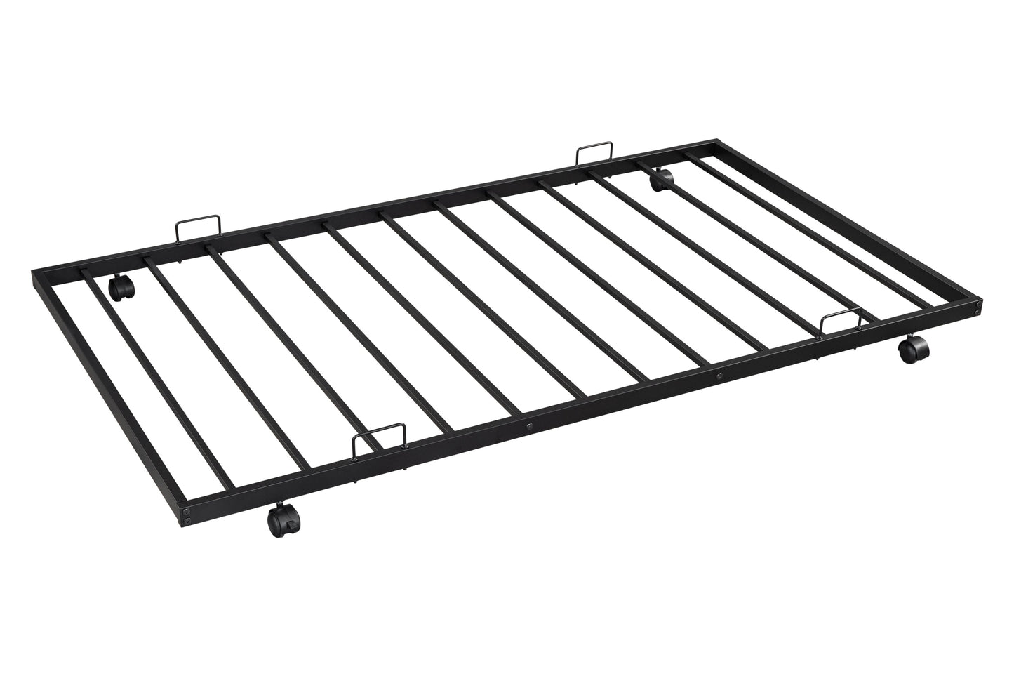 Retro Black Metal Double Bed with Flexible Ear Shaft