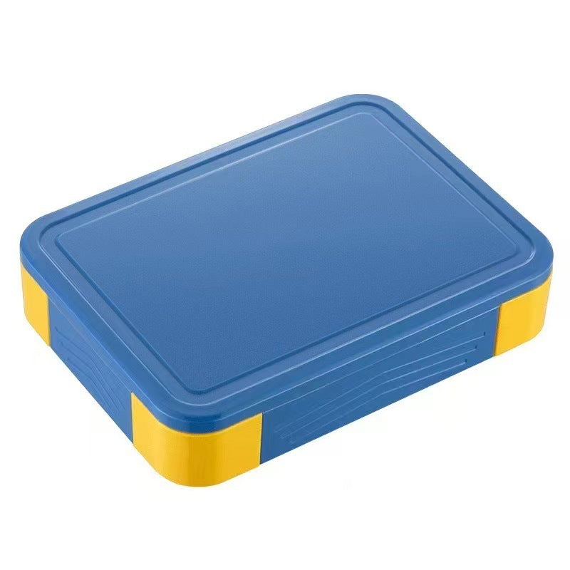 Japanese style simple portable microwaveable double layer partition lunch box - Korvel