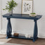 48-Inch Rustic Vintage Console Table --- Farmhouse Style Entryway Table with Open Shelf and Sturdy Construction (Navy) - Korvel
