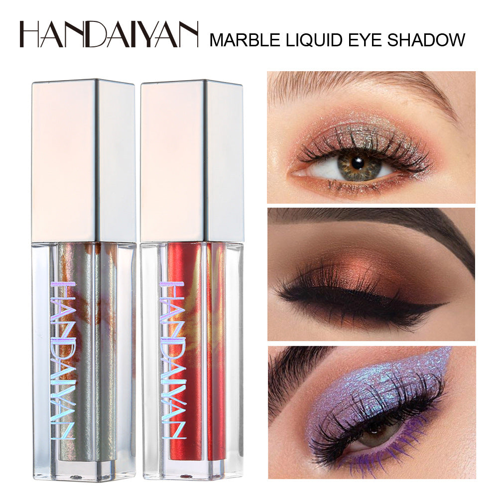 HANDAIYAN Eye Shadow Marble Liquid Eye Shadow Color Shine Diamond Chameleon Pearl Liquid Eye Shadow - Korvel