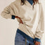 Contrast Dropped Shoulder Long Sleeve Sweatshirt - Korvel