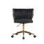 Office desks and chairs, with adjustable wheels and cushioned office desks and chairs that conform to ergonomics (black) - Korvel