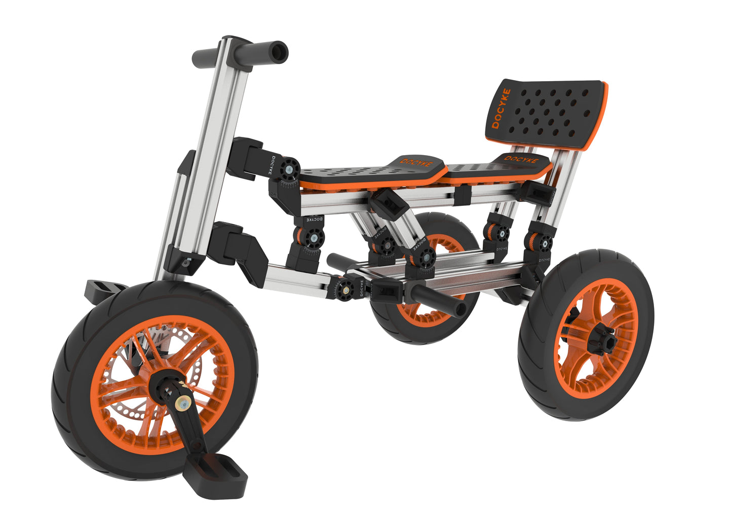 Buildable Kit 20 in 1 Kids Go Kart Set, Suitable for 1 to 8 Years Old, Two Wheel Bike, Three Wheel Bike - Korvel