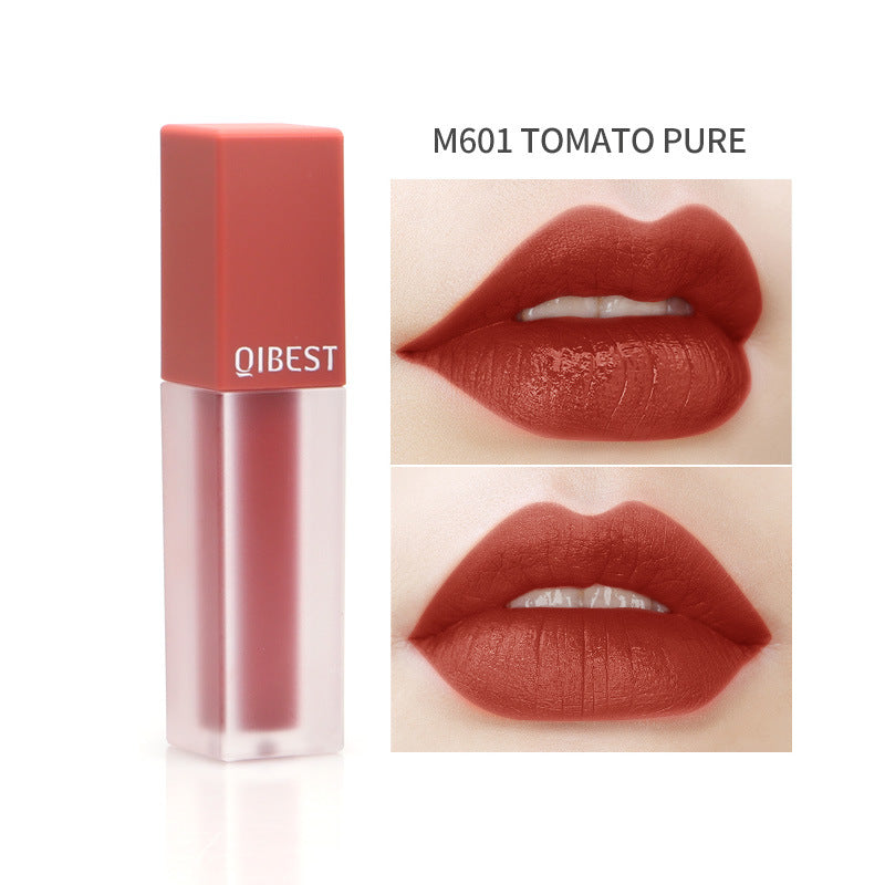 QIBEST Velvet Matte Lip Gloss - Pintalabios Líquido Cremoso