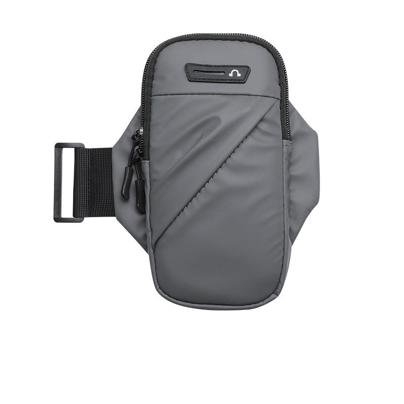 Sports running mobile arm bag, women's fitness wrist bag, breathable PU arm strap, outdoor cycling men's arm cover, mobile phone - Korvel