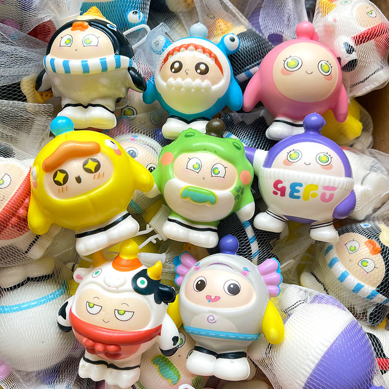 Netbag Egg Boy Party Pinch Music Stress Relief Toy Slow Rebound Ventilatory Artifact Cartoon Stress Relief Student Small Gift Item - Korvel