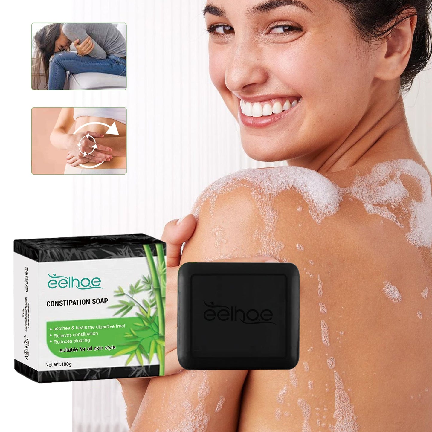 Cleansing Soap Moisturizes Skin Cleansing Soap Relieves Distention And Defecation Care - Korvel