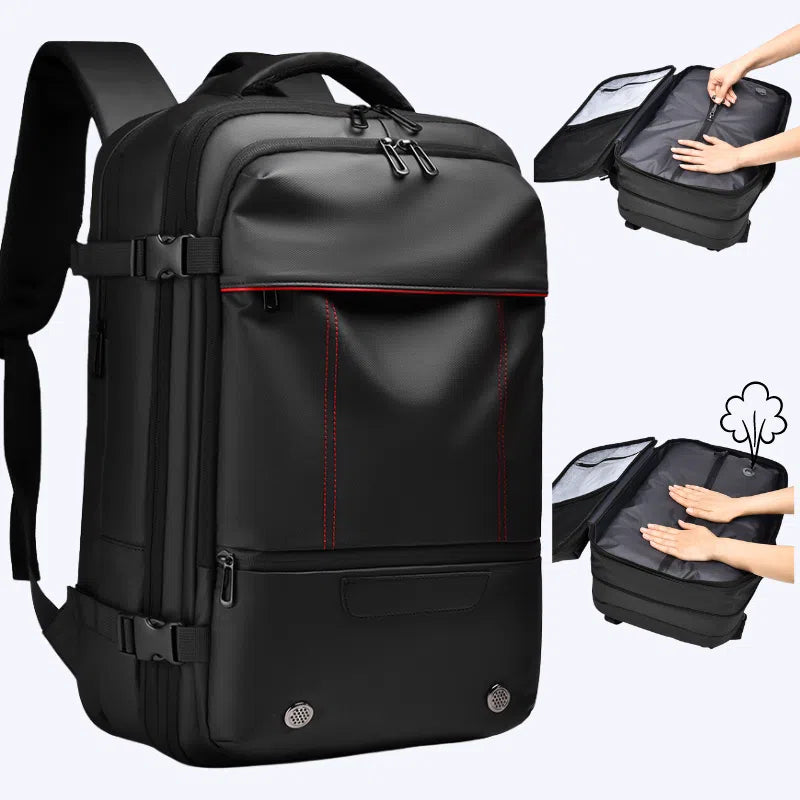 Men's Backpack Business Travel Backpack Large Capacity Expansion Multifunctional Vacuum Compression Backpack for Men - Korvel