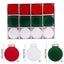 Elegant 6cm Christmas Ball Ornaments - Set of 12