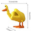 Estatua de Pato con Dedo Medio - Decoración de Resina Única