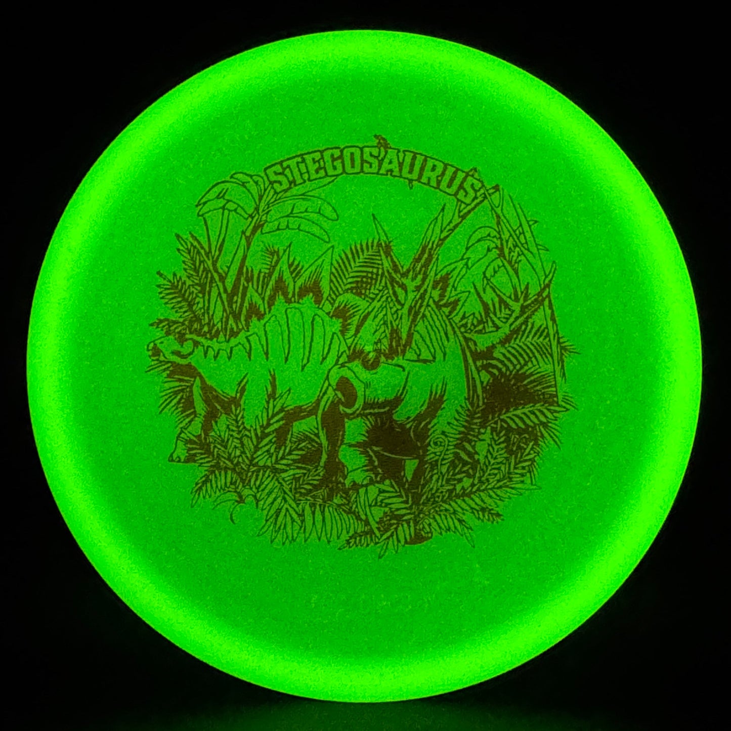 Glow Egg Shell Stegosaurus - Special Edition Disc Golf Disc