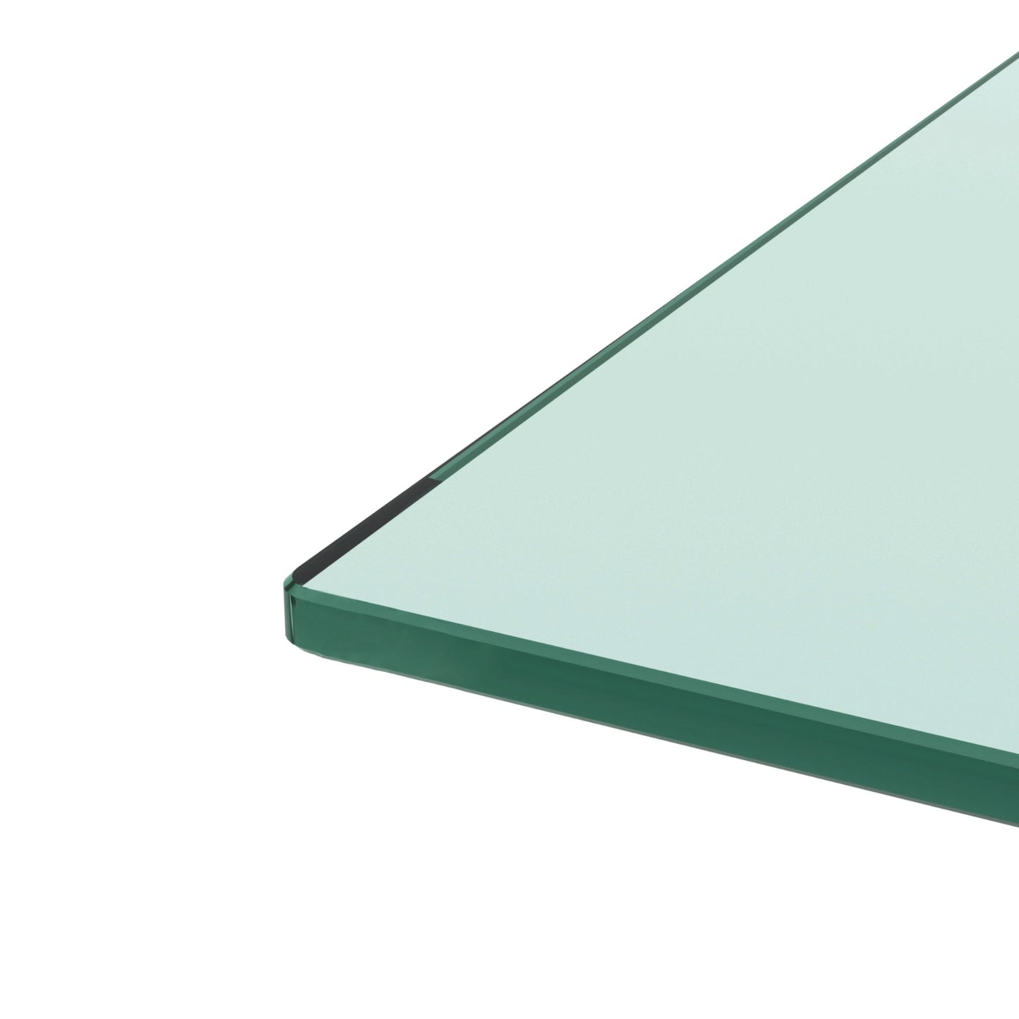 Modern Rectangle Black Glass Coffee Table for Living Room