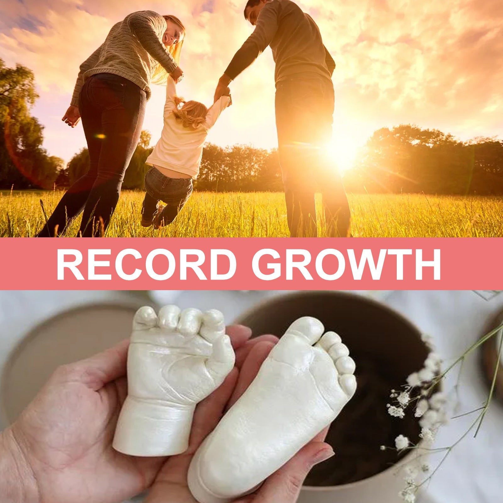 Jue-Fish 3D Hand Makrolon Powder Couple Anniversary Souvenir DIY Mother's Day Children's Day Gift - Korvel