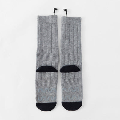 Heating socks, warm electric socks, USB charging long tube skiing socks, men's and women's winter heating and foot warming socks - Korvel