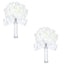 White Ivory Bridal Bridesmaid Flower Wedding Bouquet Artificial Flower Rose Bouquet Crystal Bridal Bouquets - Korvel