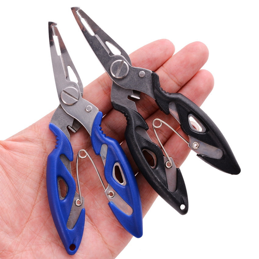Fish Hook Pliers Small Fishing Pliers Luya Stainless Steel Mouth Fishing Horse Fishing Line Scissors Lengthened Opening - Korvel
