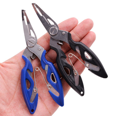 Fish Hook Pliers Small Fishing Pliers Luya Stainless Steel Mouth Fishing Horse Fishing Line Scissors Lengthened Opening - Korvel