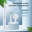 Multifunctional Electric Toothbrush Adult 6-Speed USB Sonic Soft Bristle Toothbrush Portable Household Beauty Cleansing Instrument - Korvel