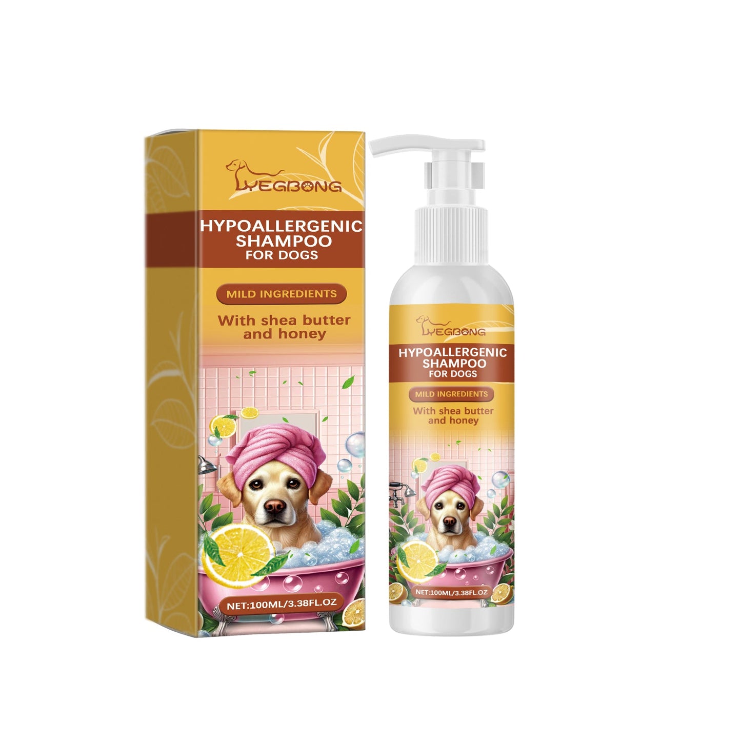 Shampoo For Dogs Gentle Cleansing Shampoo For Dog Hair Moist, Smooth And Tangle-Free - Korvel