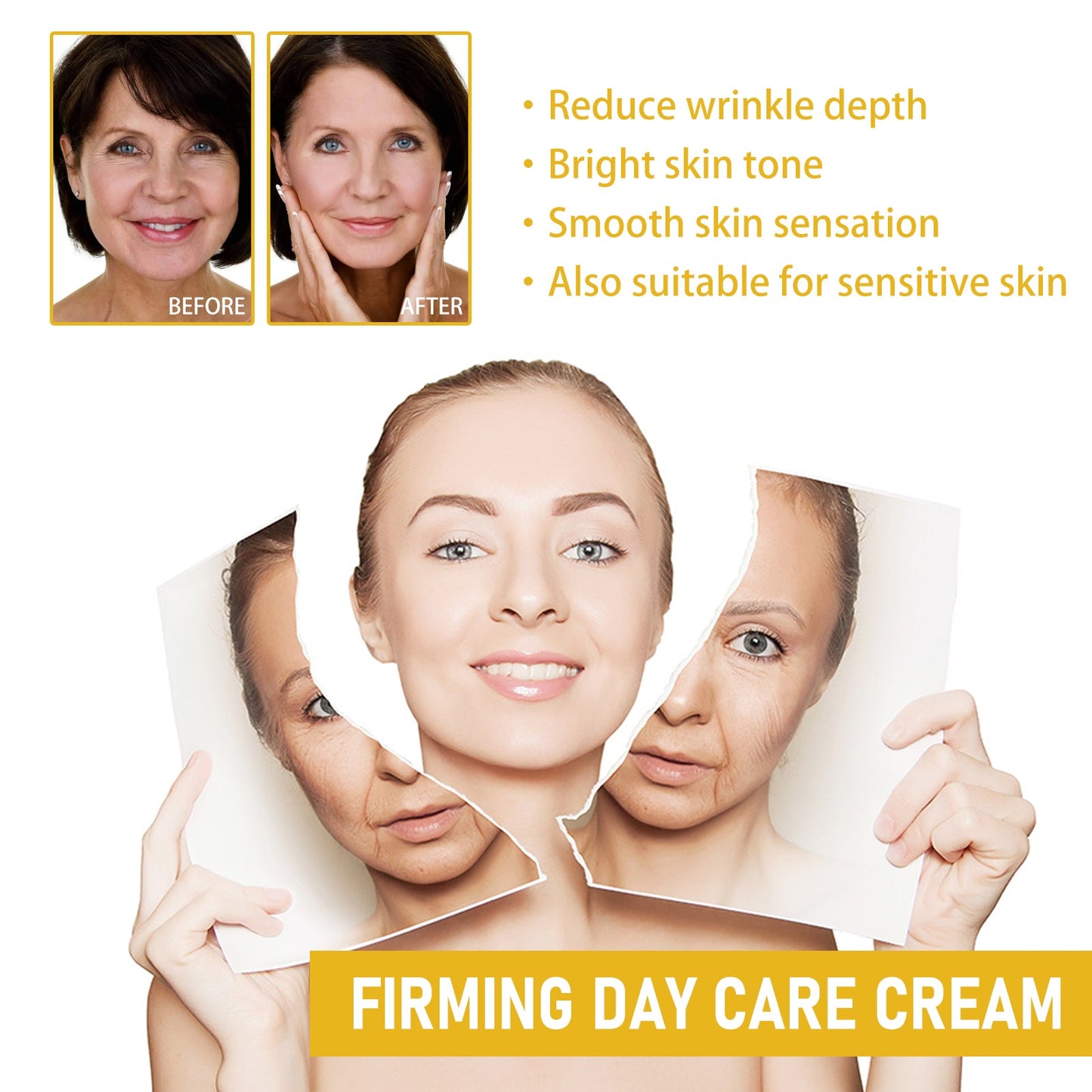 WIYUN Collagen Cream Face Firming Wrinkles, Fine Lines, Anti-Wrinkle, Anti-Aging Hydrating And Moisturizing Skin Cream - Korvel