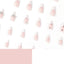 Wearable nails white French style wearable nails finished silver three-dimensional five-pointed star nail stickers wearable - Korvel