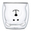 Cute Bear Shaped Double-Layer Glass Milk Cup