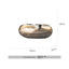 Modern Luxury Oval Edge Decorative Tray for Home Dining