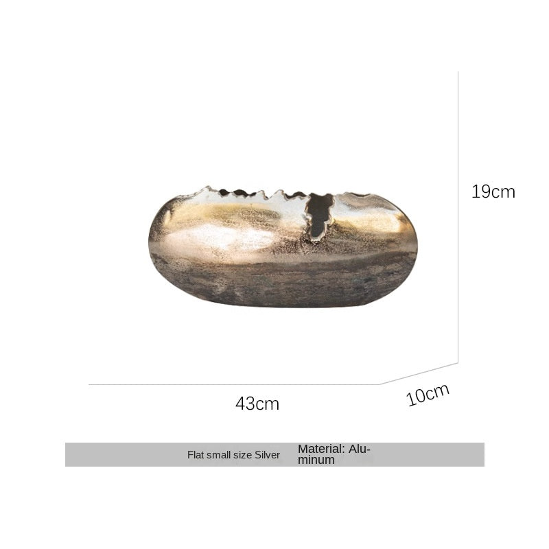 Modern Luxury Oval Edge Decorative Tray for Home Dining