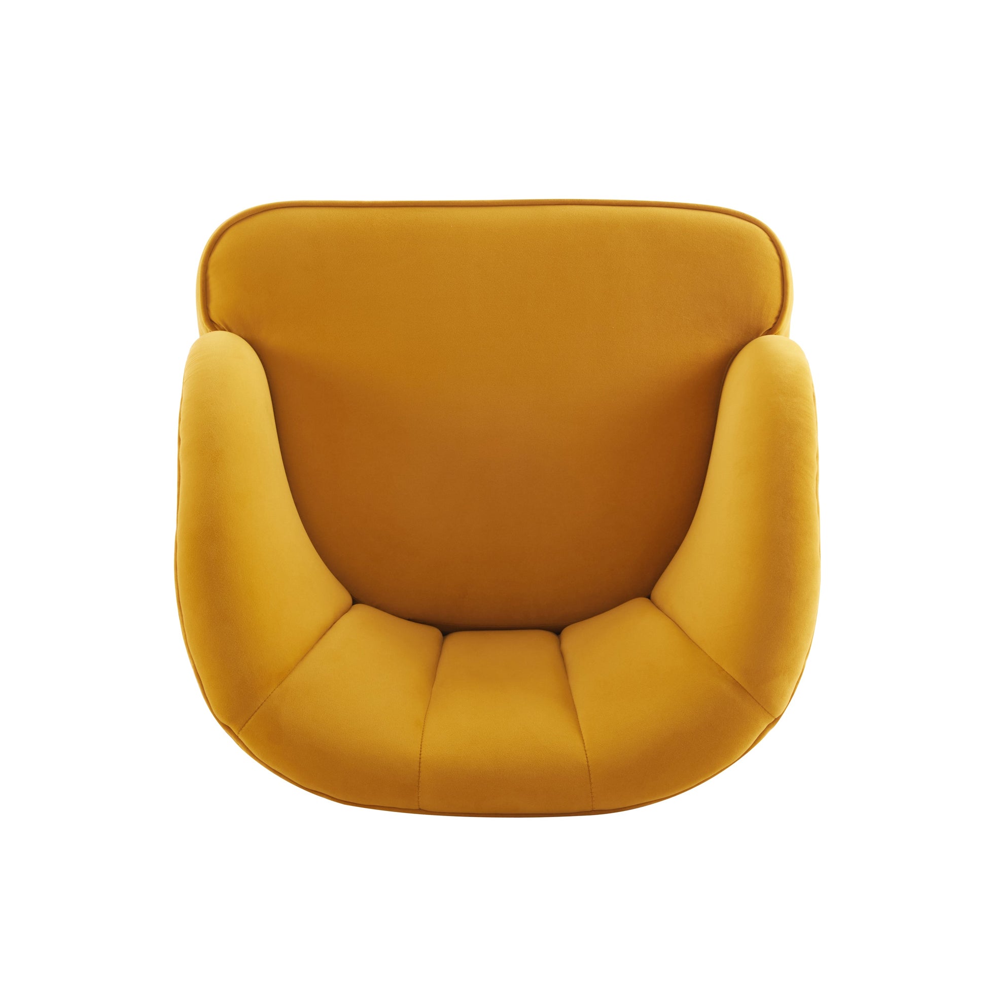 Upholstered Barrel Accent Chair With Wooden Legs - Korvel