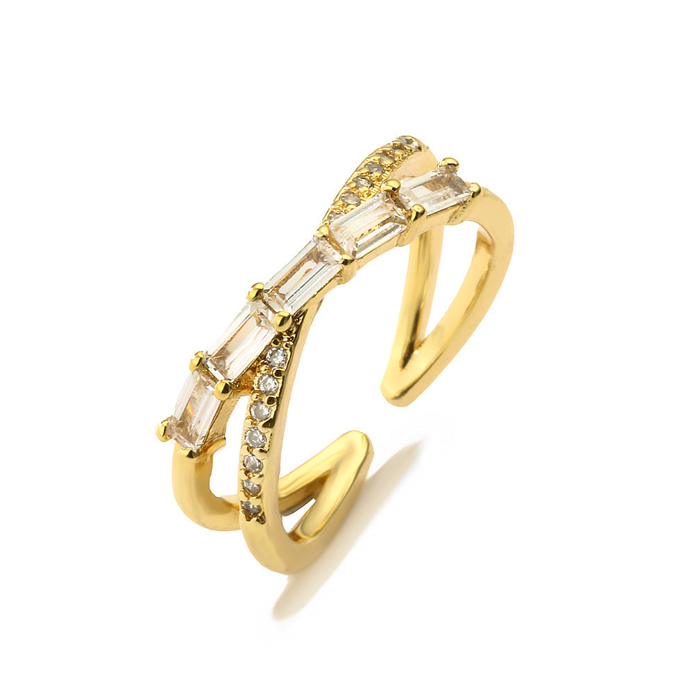 Geometric Open Ring - Women's Fashion Jewelry