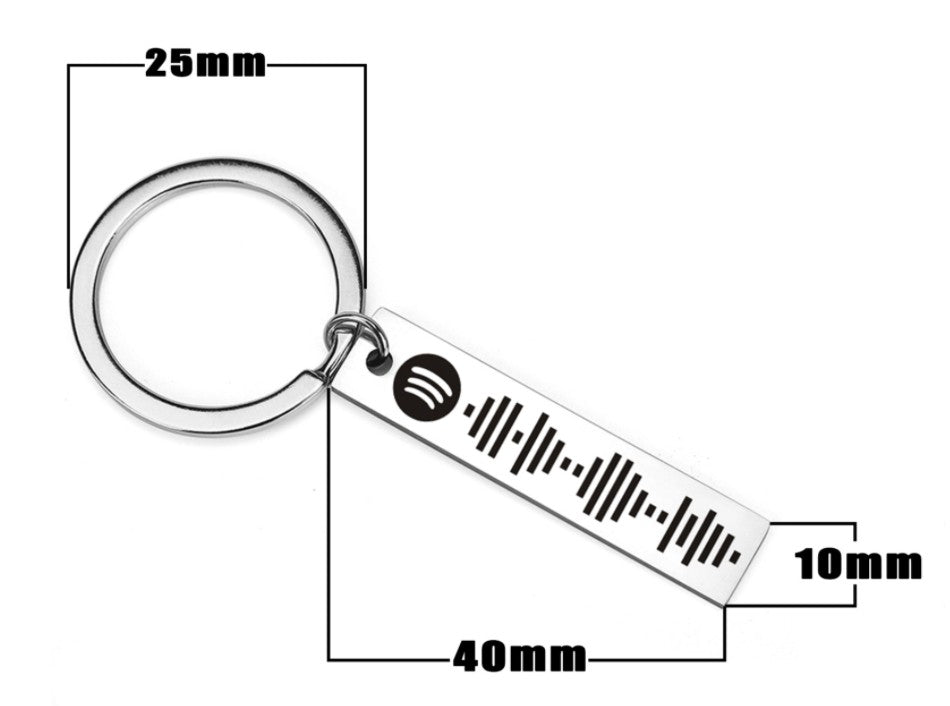 Premium Stainless Steel Keyring for Men